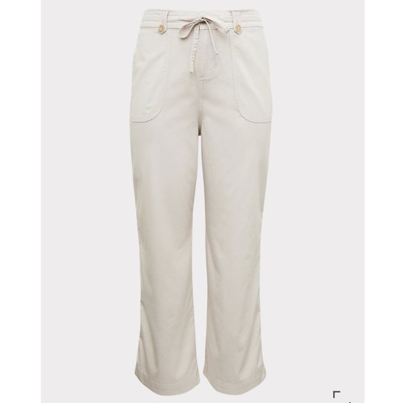 Torrid IVORY DRAWSTRING WIDE LEG PANT Size 12 - Picture 5 of 9